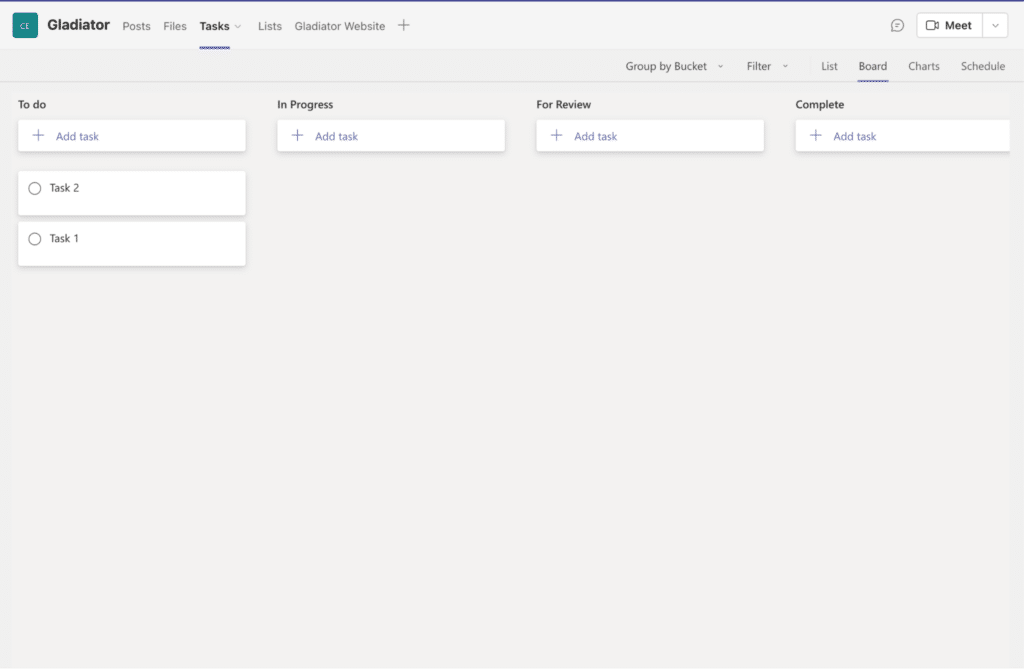 Microsoft Teams - Tasks Board - Kanban